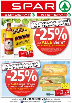 Prospekt Spar 22.06.2023 - 05.07.2023