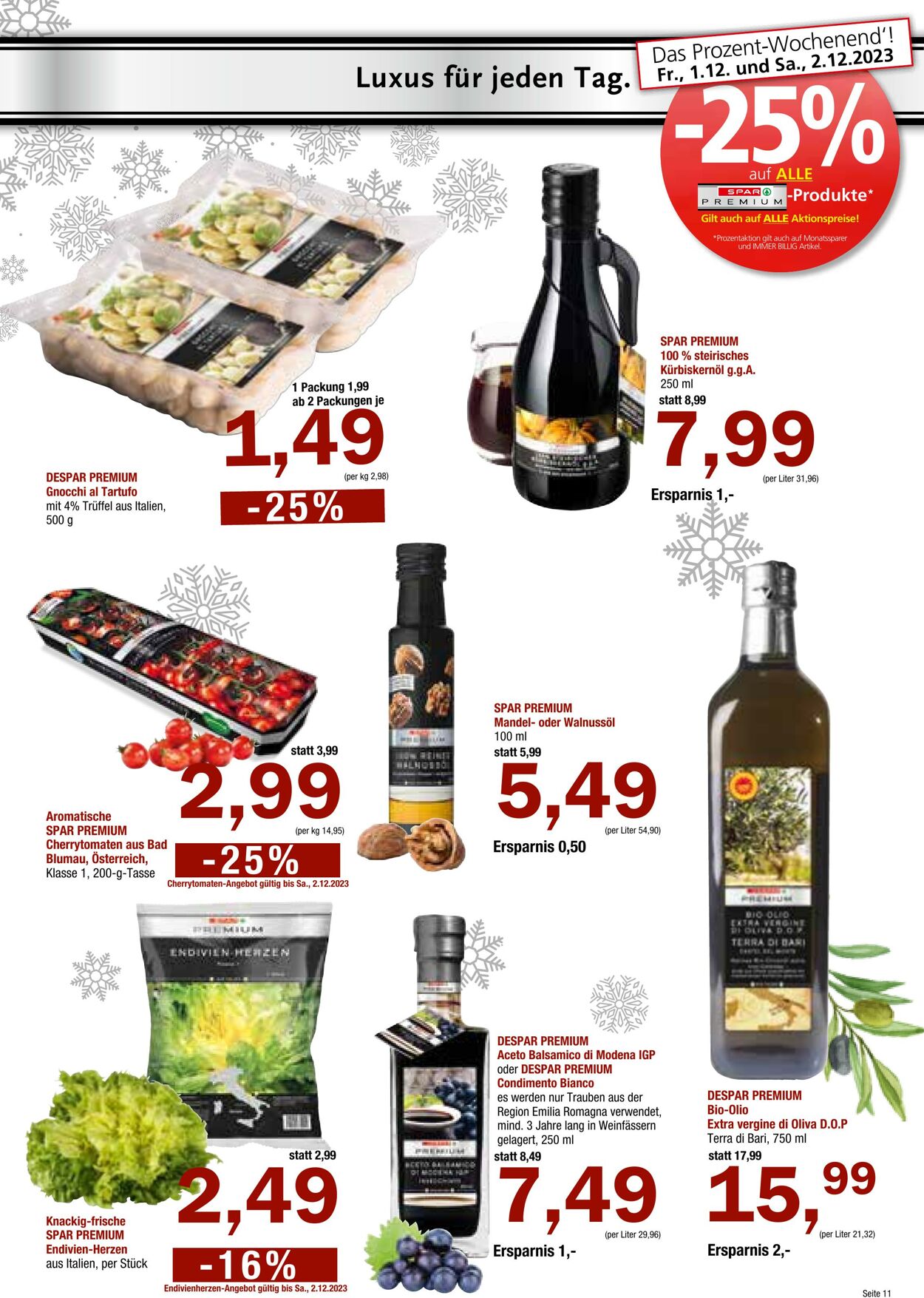 Prospekt Spar 29.11.2023 - 10.01.2024