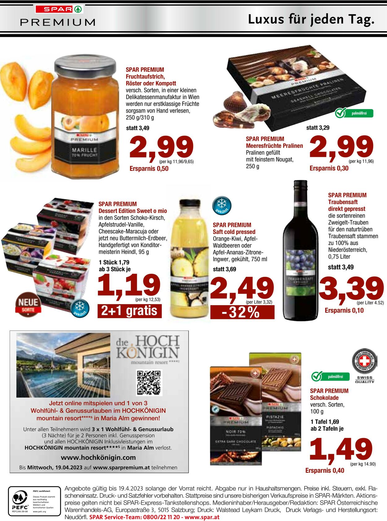 Prospekt Spar 23.03.2023 - 19.04.2023