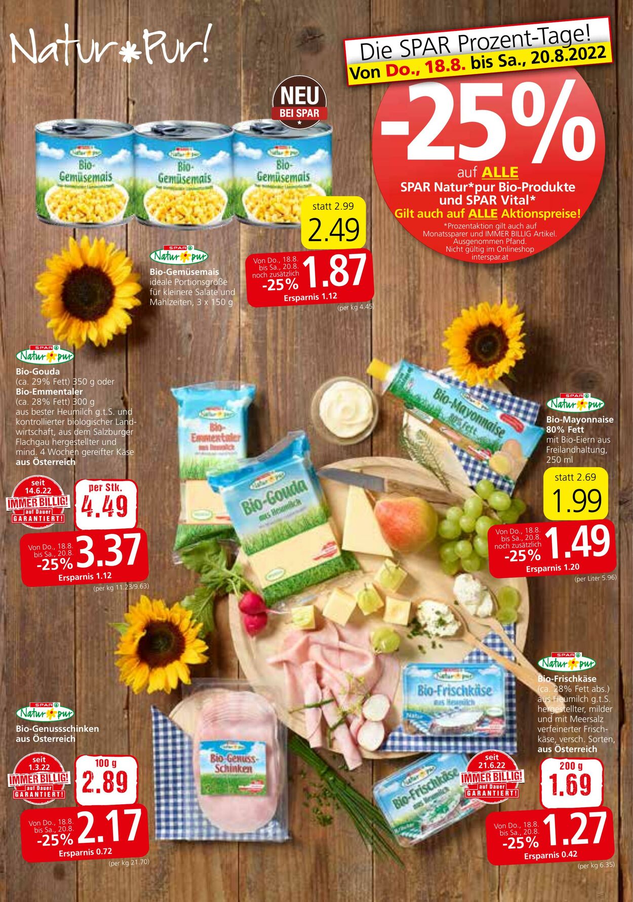 Prospekt Spar 18.08.2022 - 14.09.2022