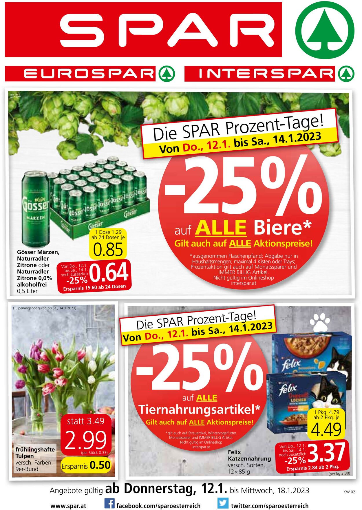 Prospekt Spar 12.01.2023 - 18.01.2023