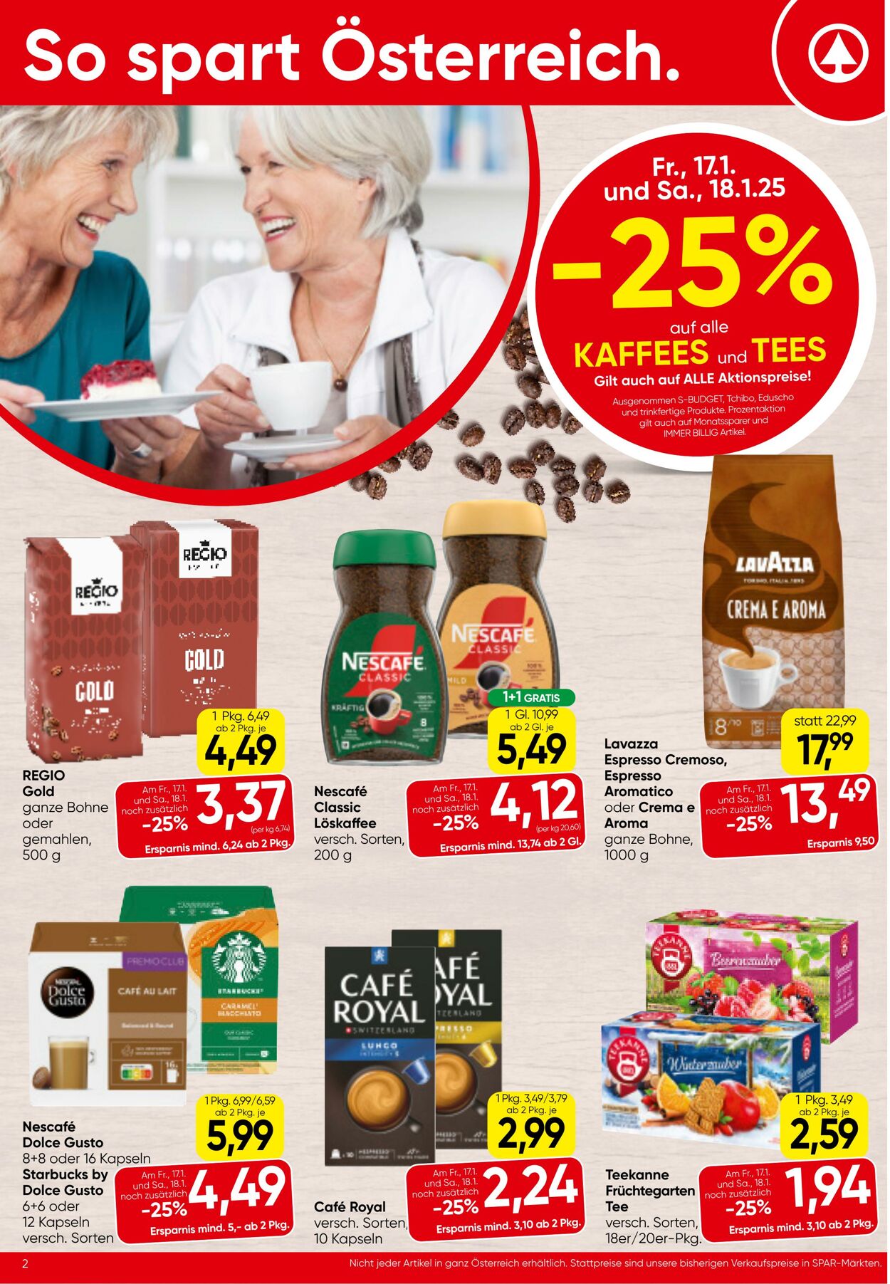 Prospekt Spar 16.01.2025 - 29.01.2025