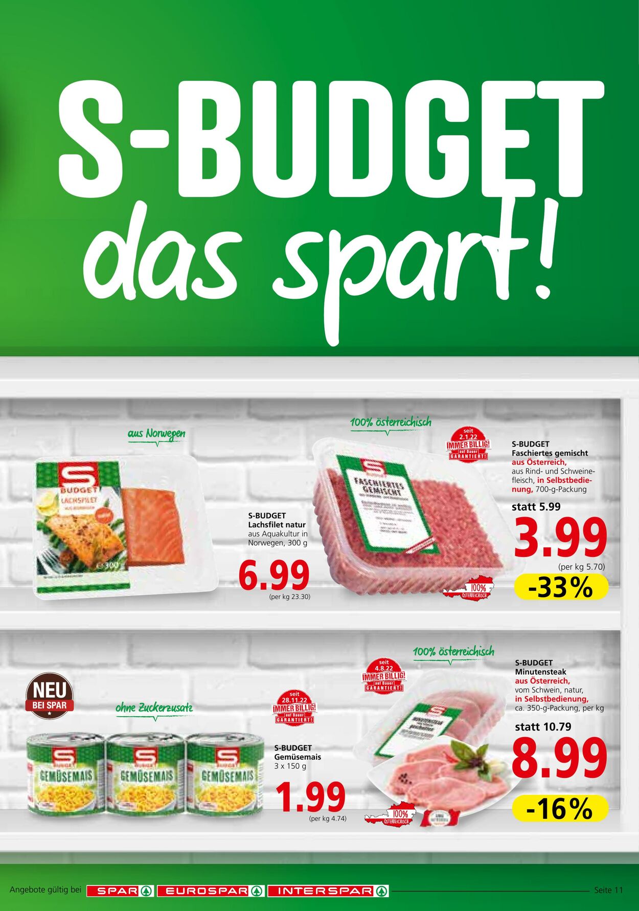 Prospekt Spar 26.01.2023 - 01.02.2023