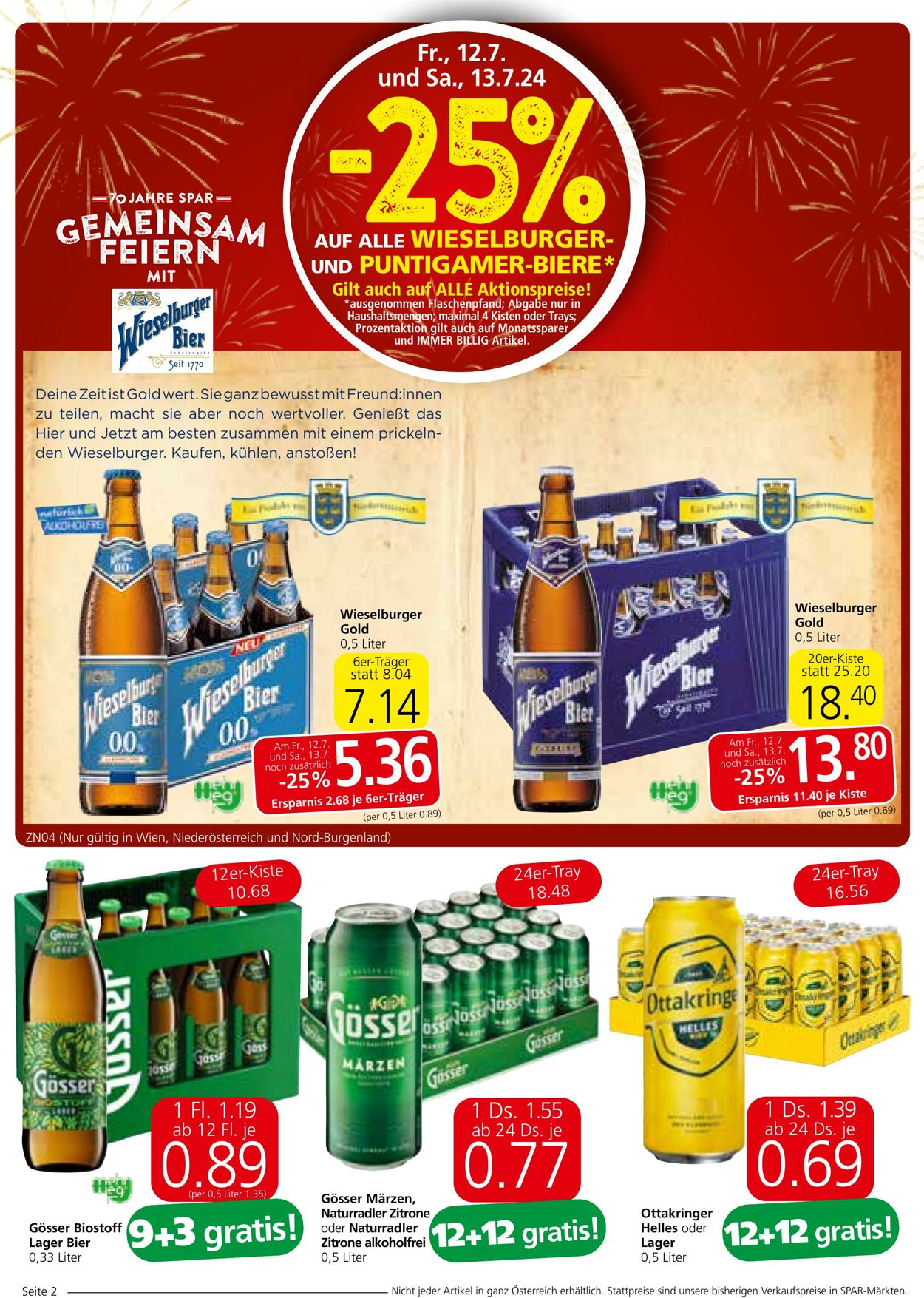 Prospekt Spar 11.07.2024 - 24.07.2024