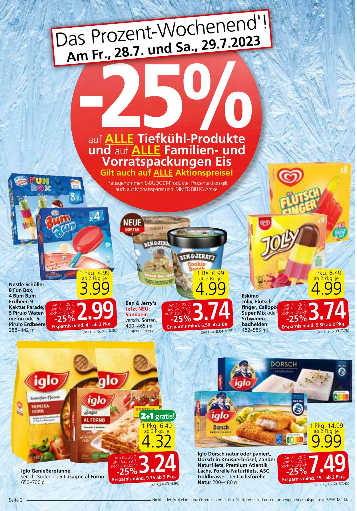 Prospekt Spar 27.07.2023 - 02.08.2023