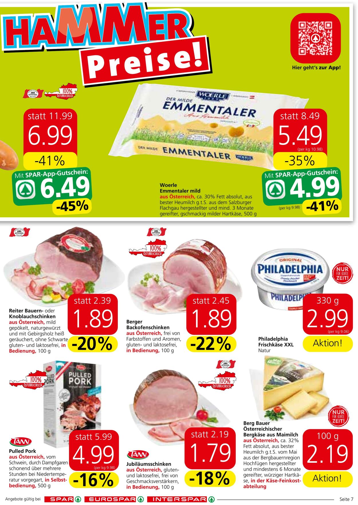 Prospekt Spar 09.11.2023 - 22.11.2023