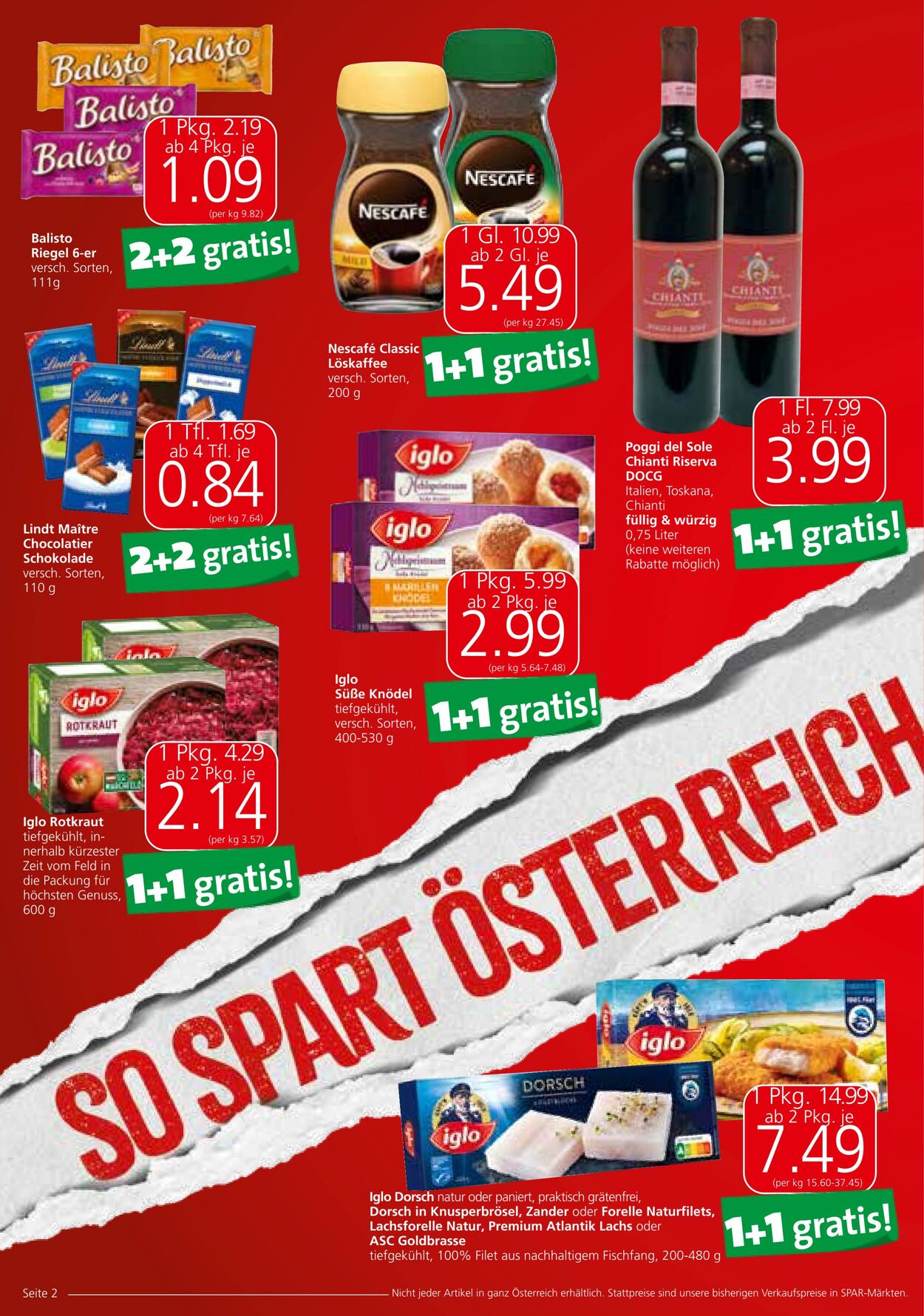 Prospekt Spar 09.11.2023 - 22.11.2023