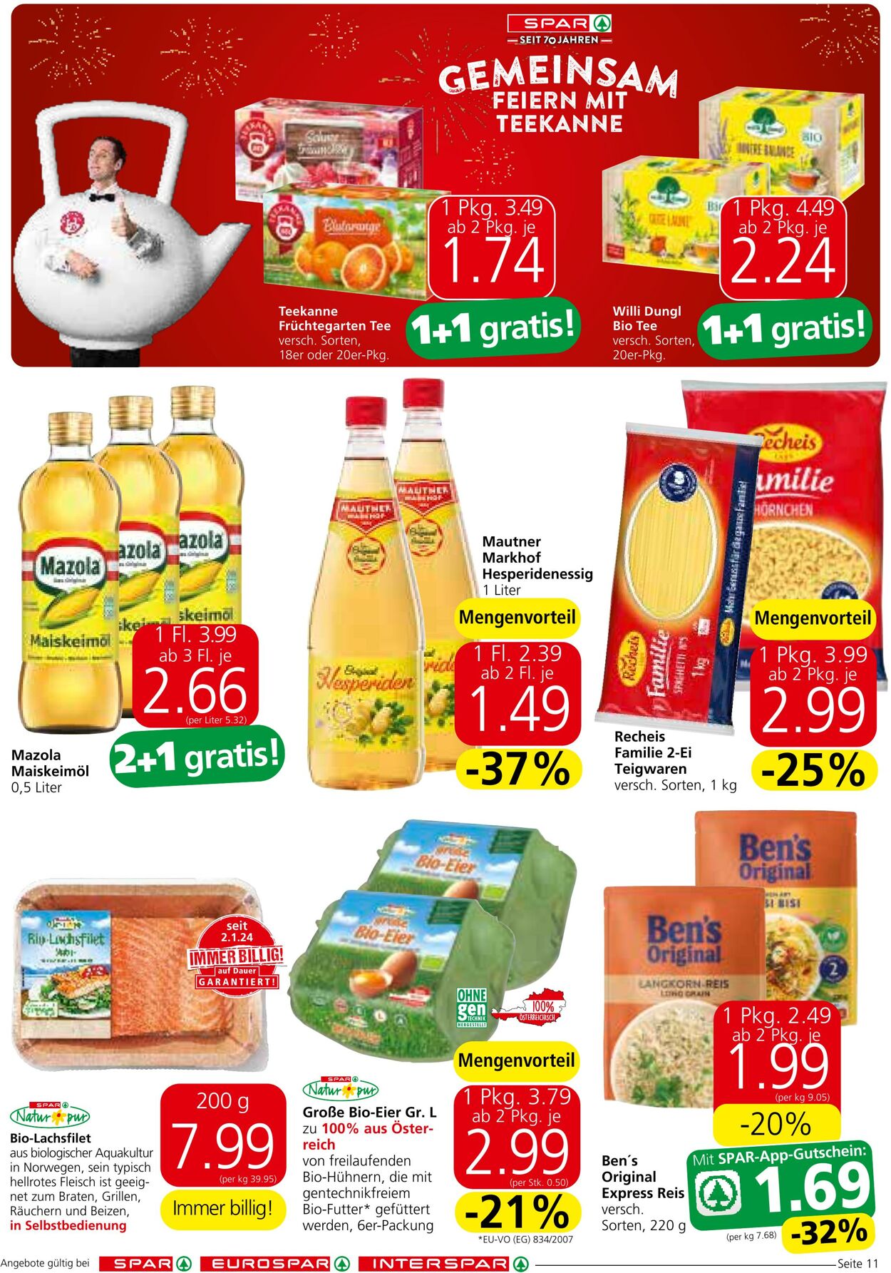 Prospekt Spar 14.11.2024 - 27.11.2024