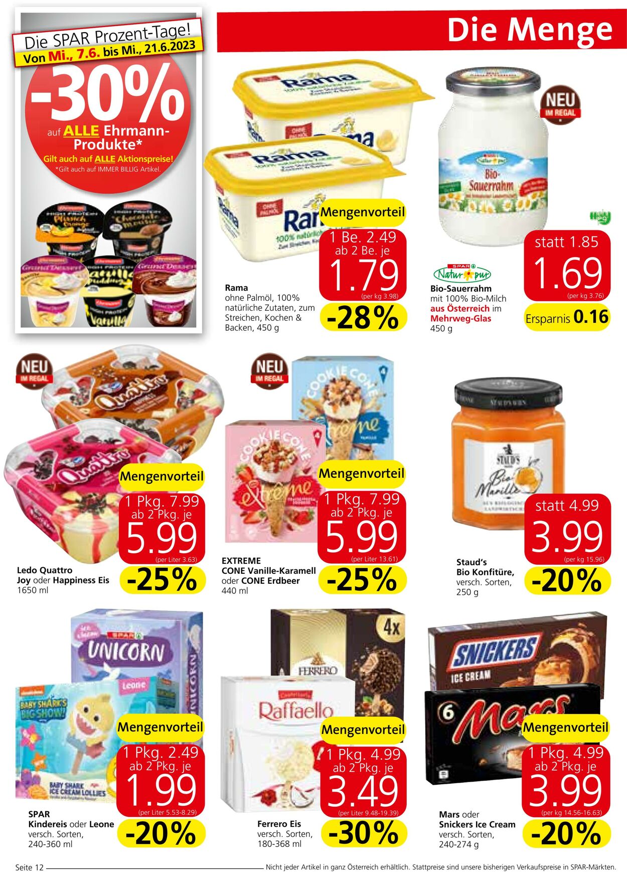Prospekt Spar 07.06.2023 - 21.06.2023