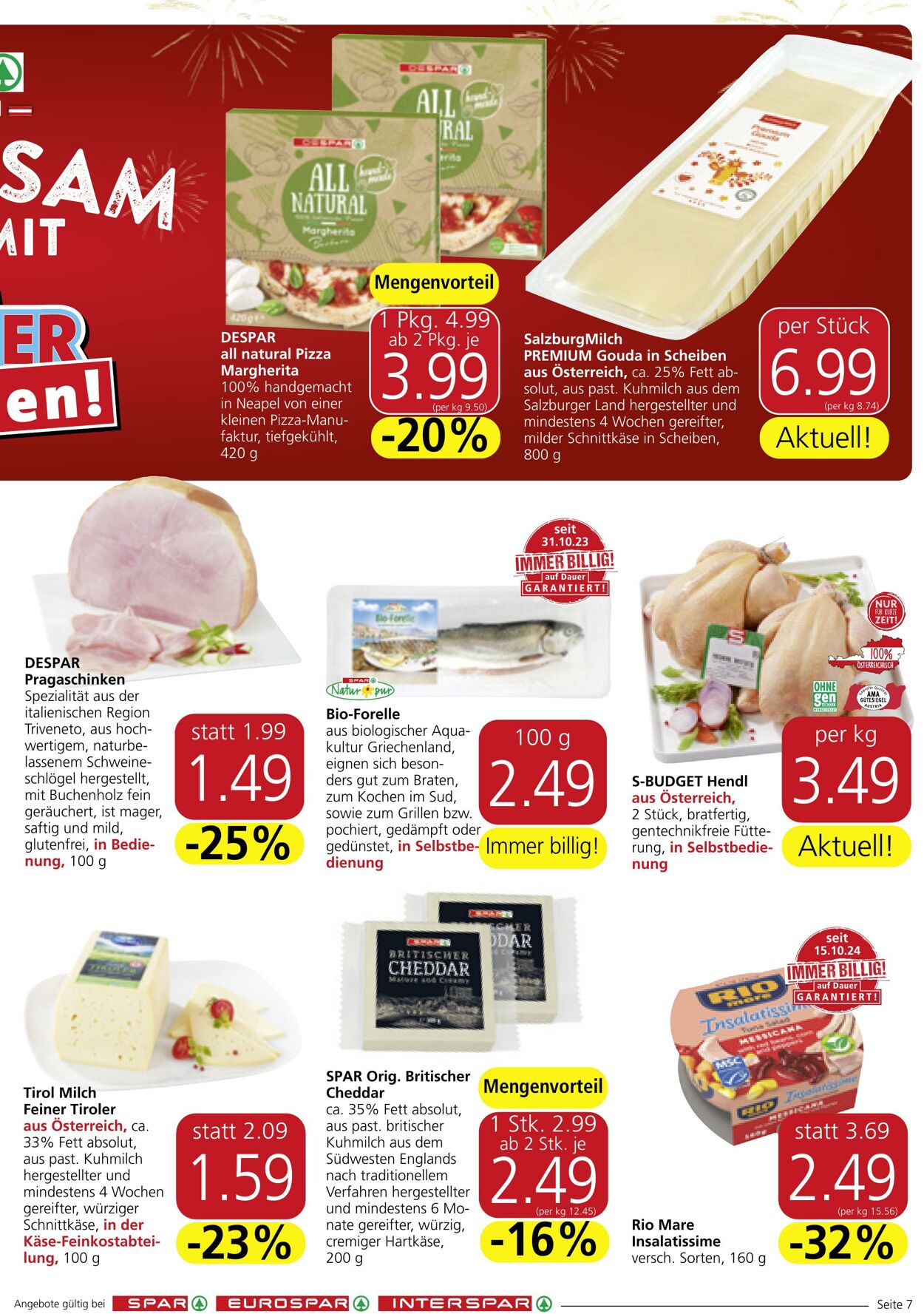 Prospekt Spar 07.11.2024 - 13.11.2024