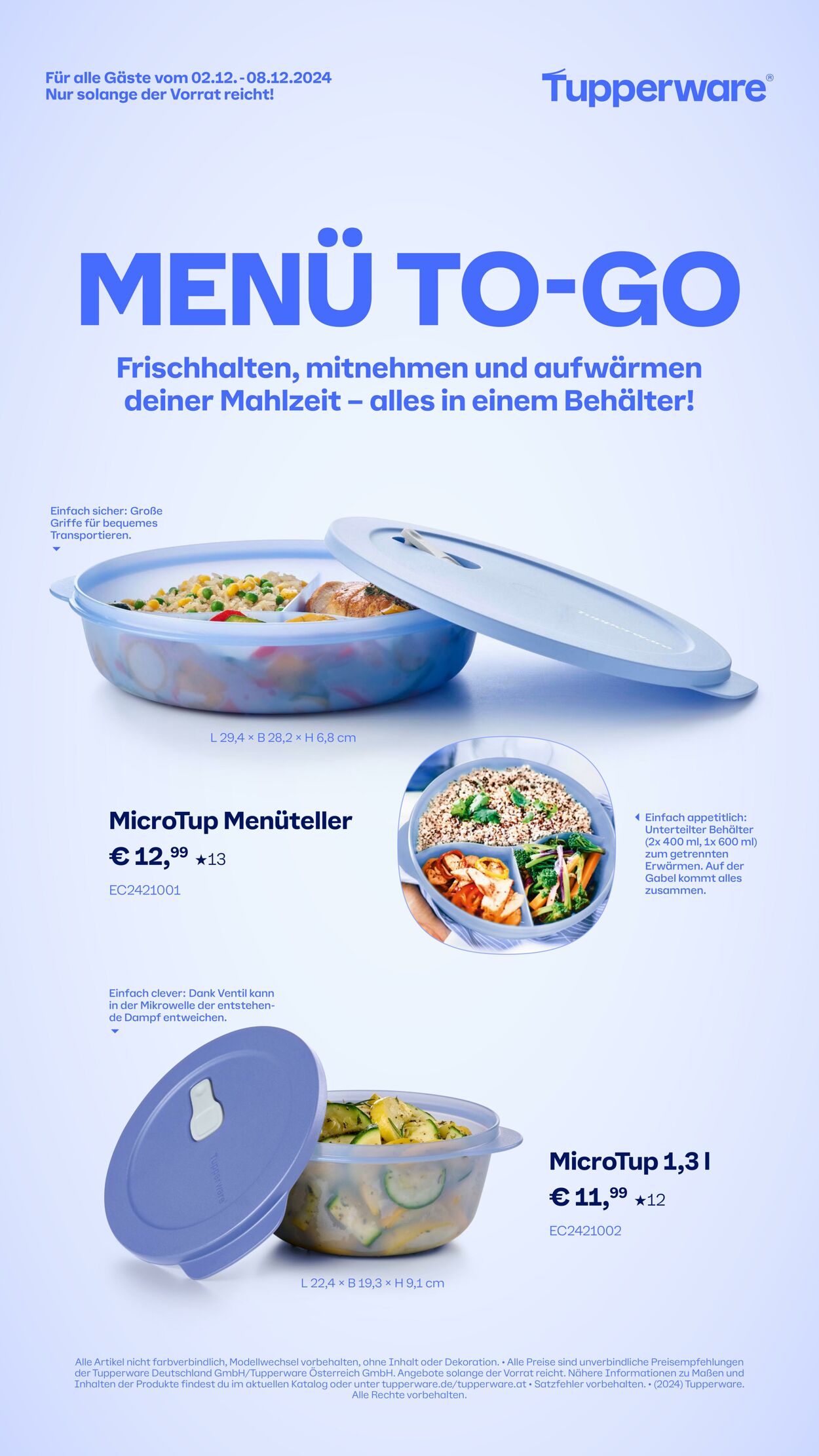 Prospekt Tupperware - 02. Dezember bis 08. Dezember 2024 3 Dez, 2024 - 22 Dez, 2024