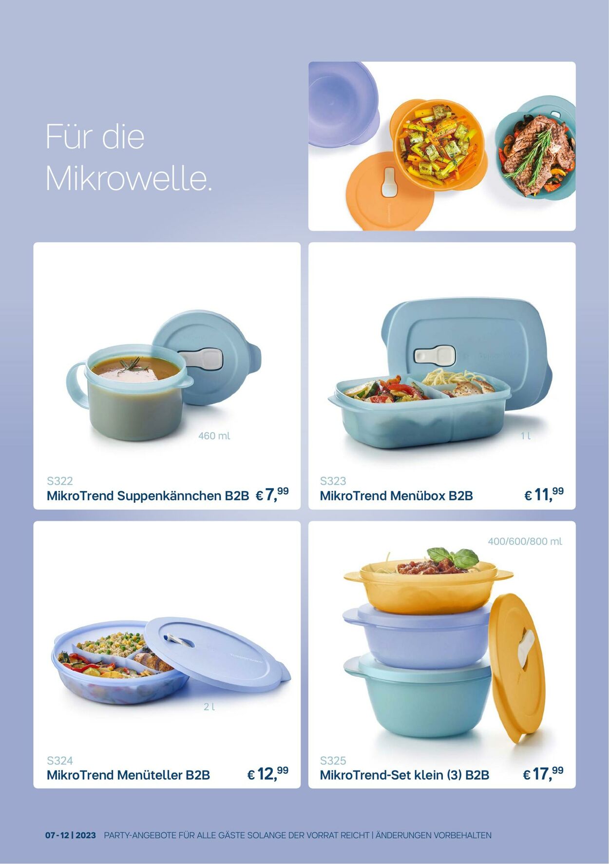 Prospekt Tupperware 03.07.2023 - 31.12.2023