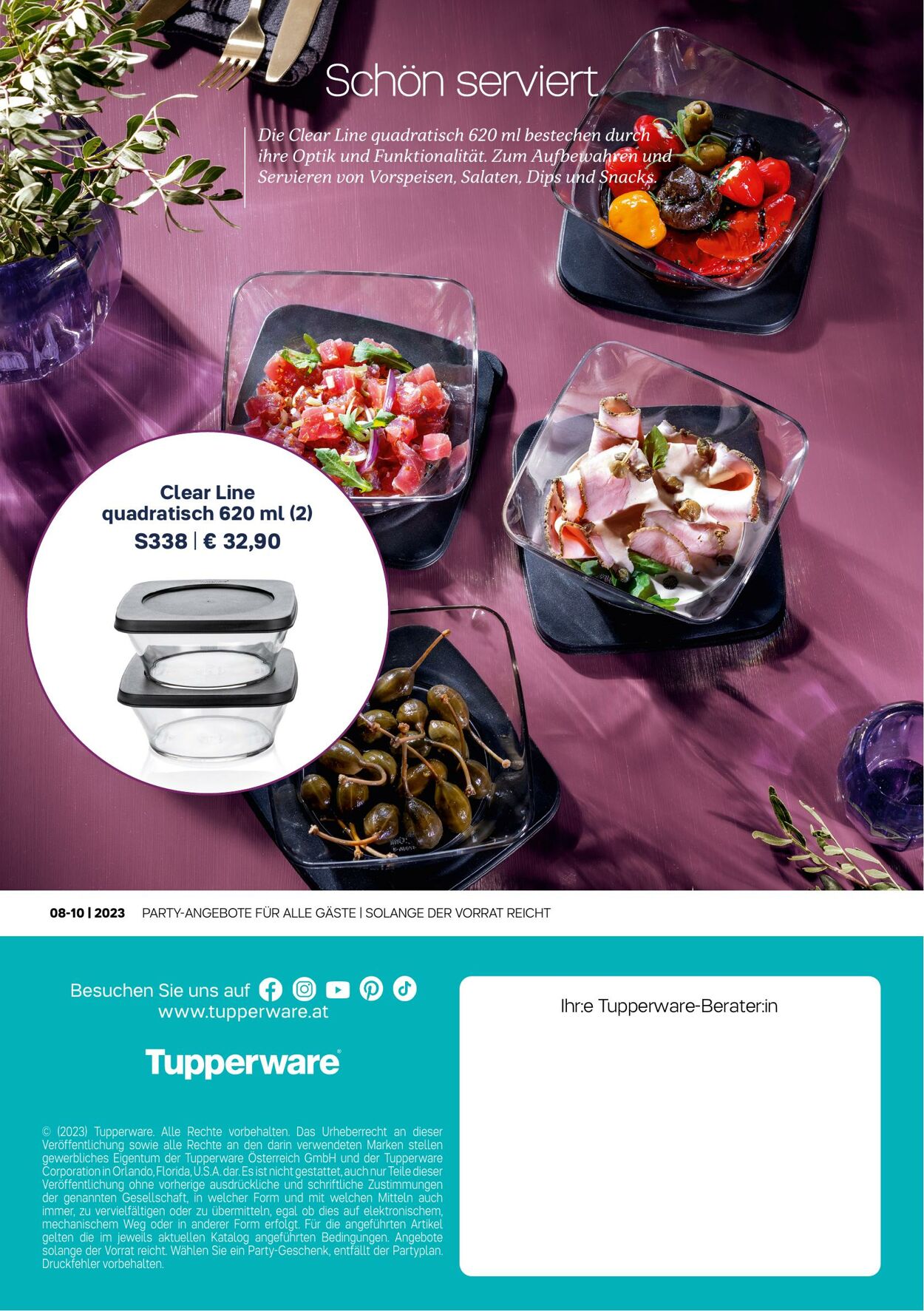 Prospekt Tupperware 07.08.2023 - 05.11.2023
