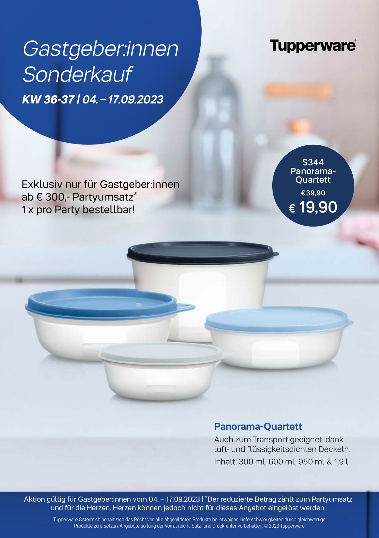 Prospekt Tupperware 04.09.2023 - 10.09.2023