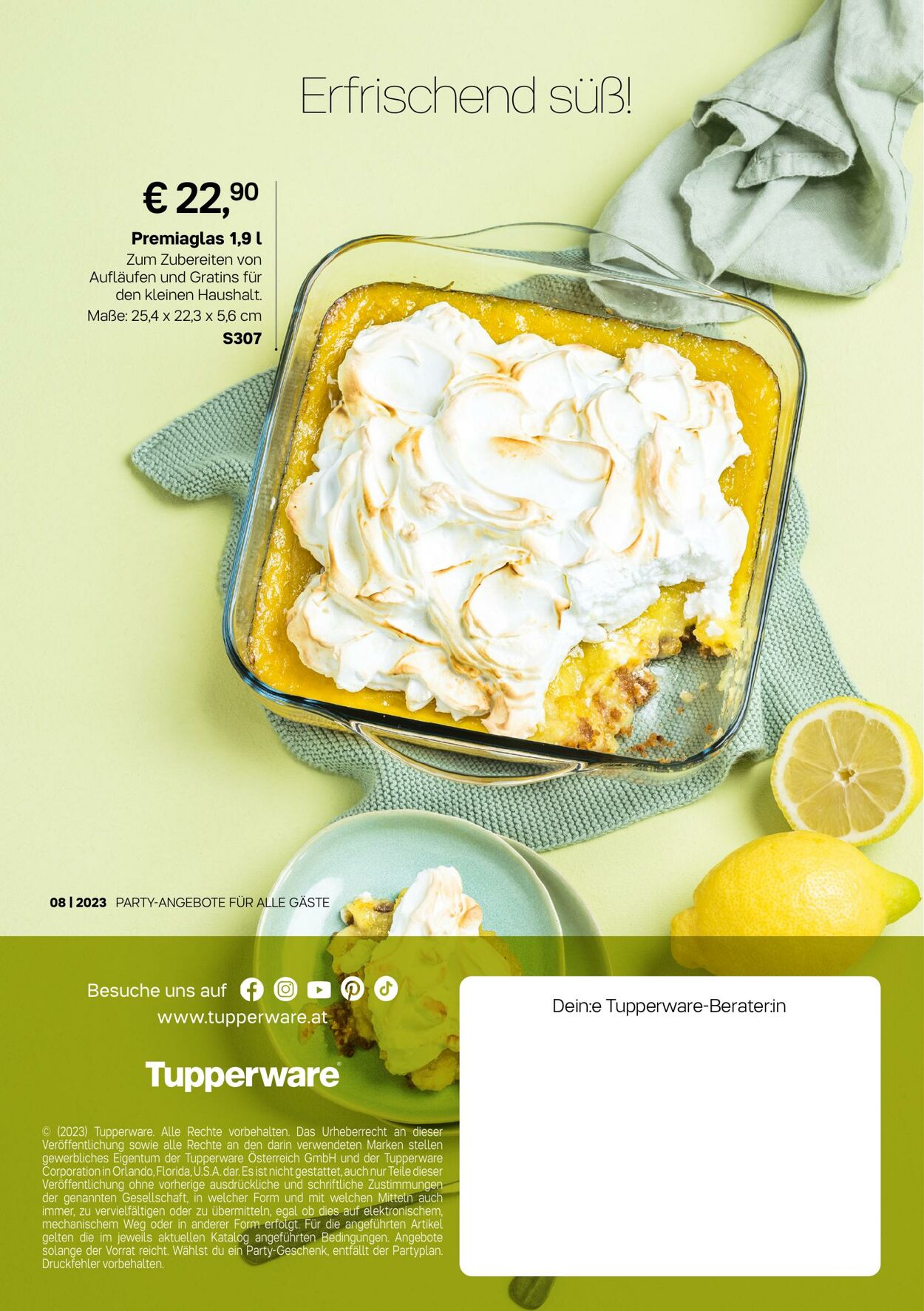 Prospekt Tupperware 07.08.2023 - 03.10.2023