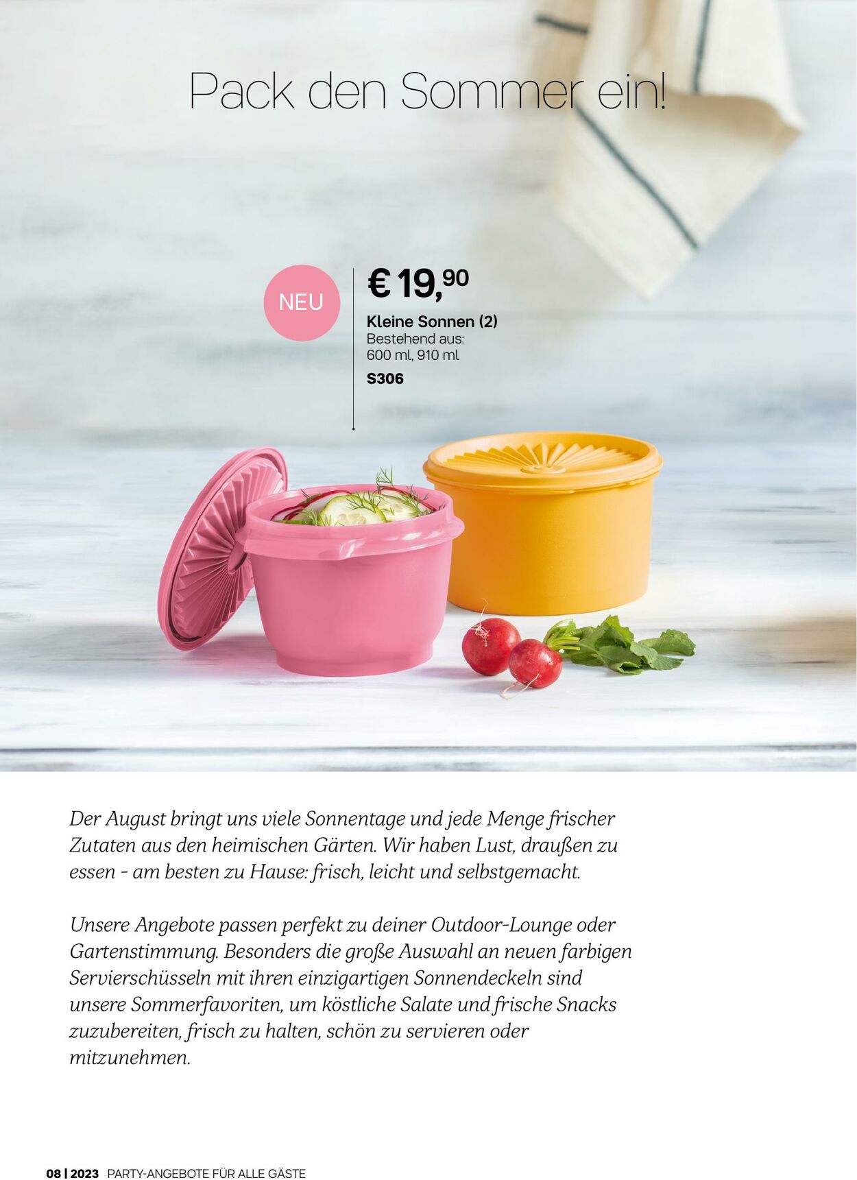 Prospekt Tupperware 07.08.2023 - 03.10.2023