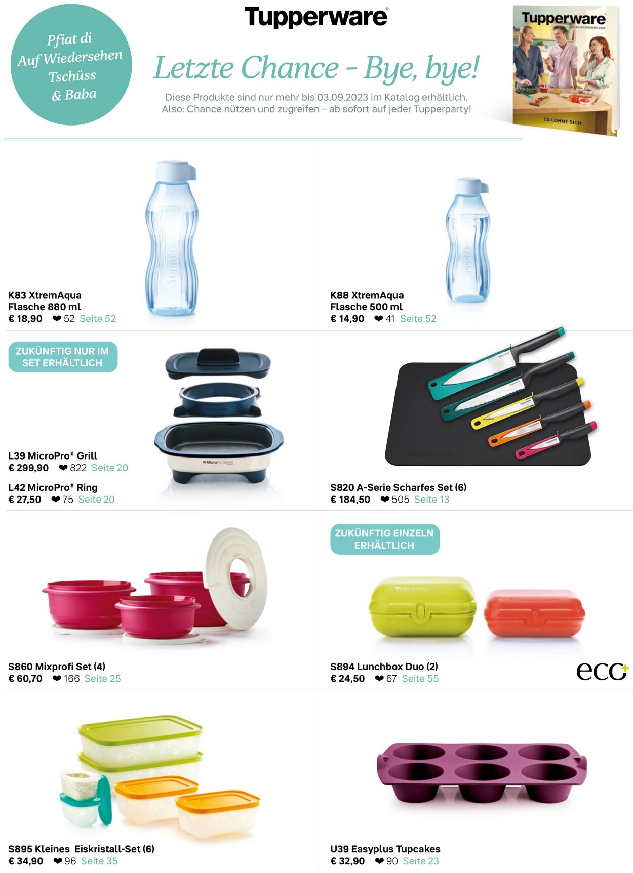 Prospekt Tupperware 10.08.2023 - 03.09.2023