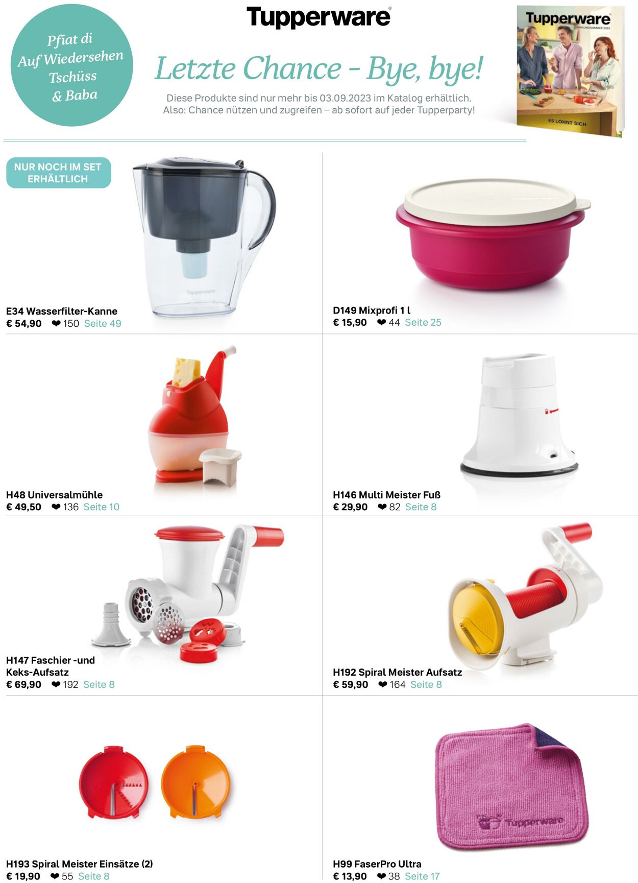 Prospekt Tupperware 10.08.2023 - 03.09.2023