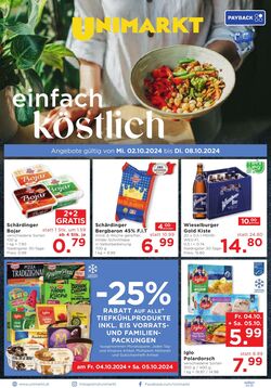 Prospekt Unimarkt 02.10.2024 - 08.10.2024