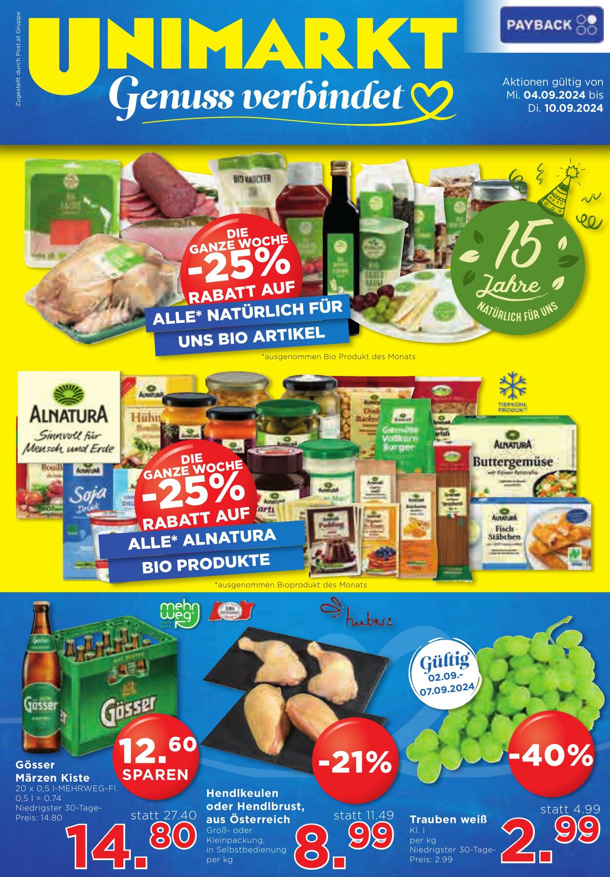 Prospekt Unimarkt 04.09.2024 - 10.09.2024