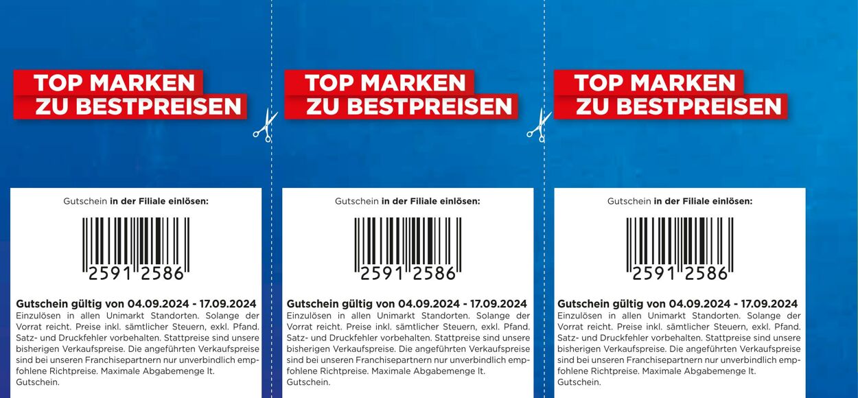 Prospekt Unimarkt 04.09.2024 - 17.09.2024