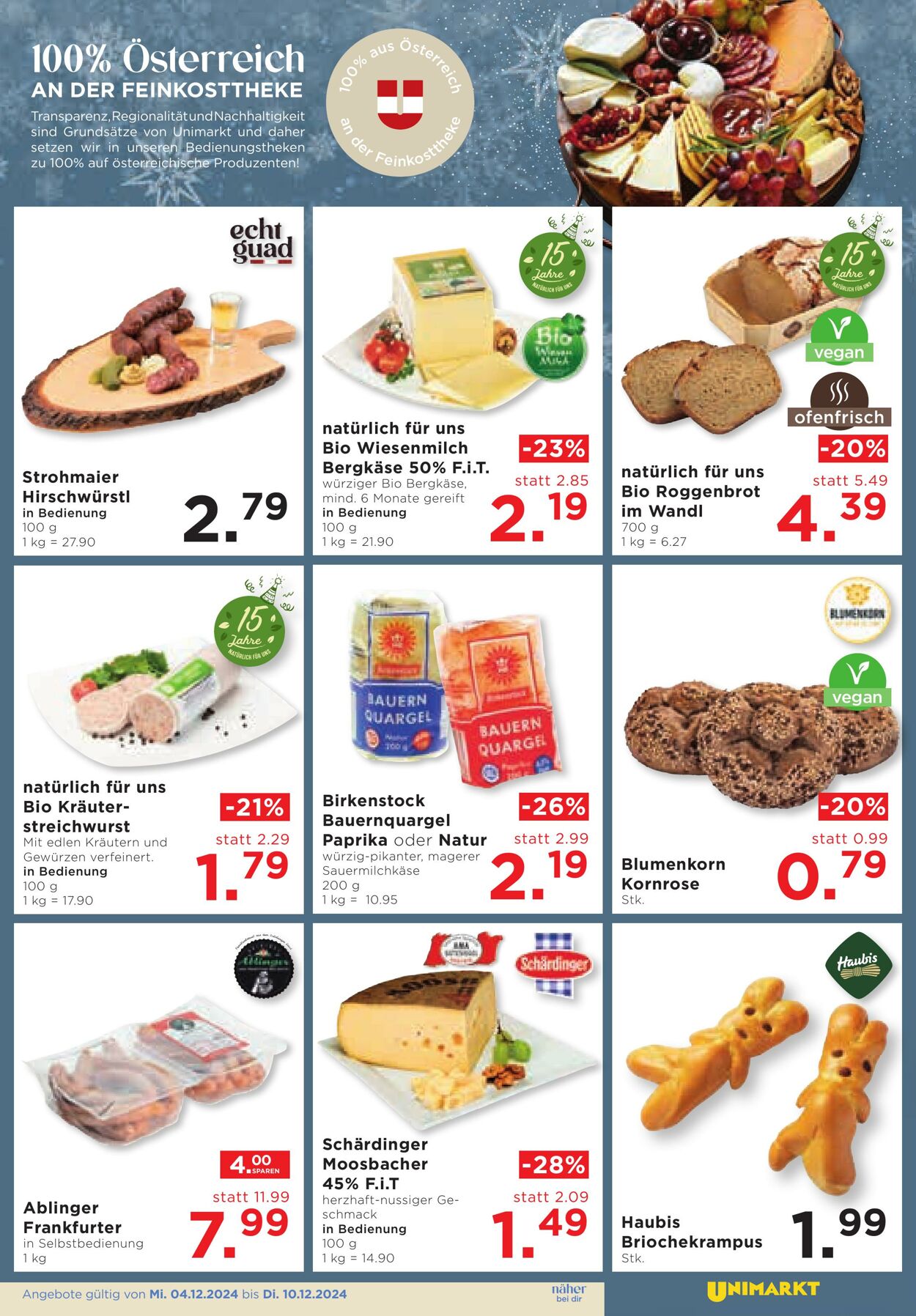 Prospekt Unimarkt 04.12.2024 - 10.12.2024