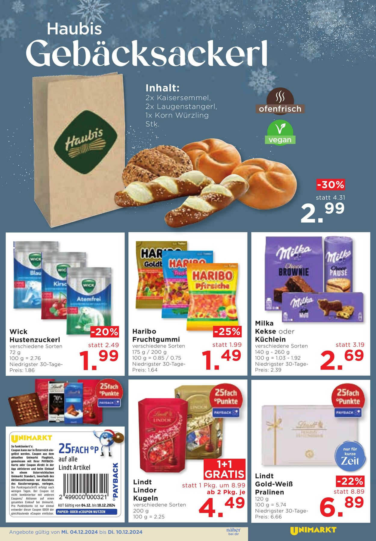 Prospekt Unimarkt 04.12.2024 - 10.12.2024