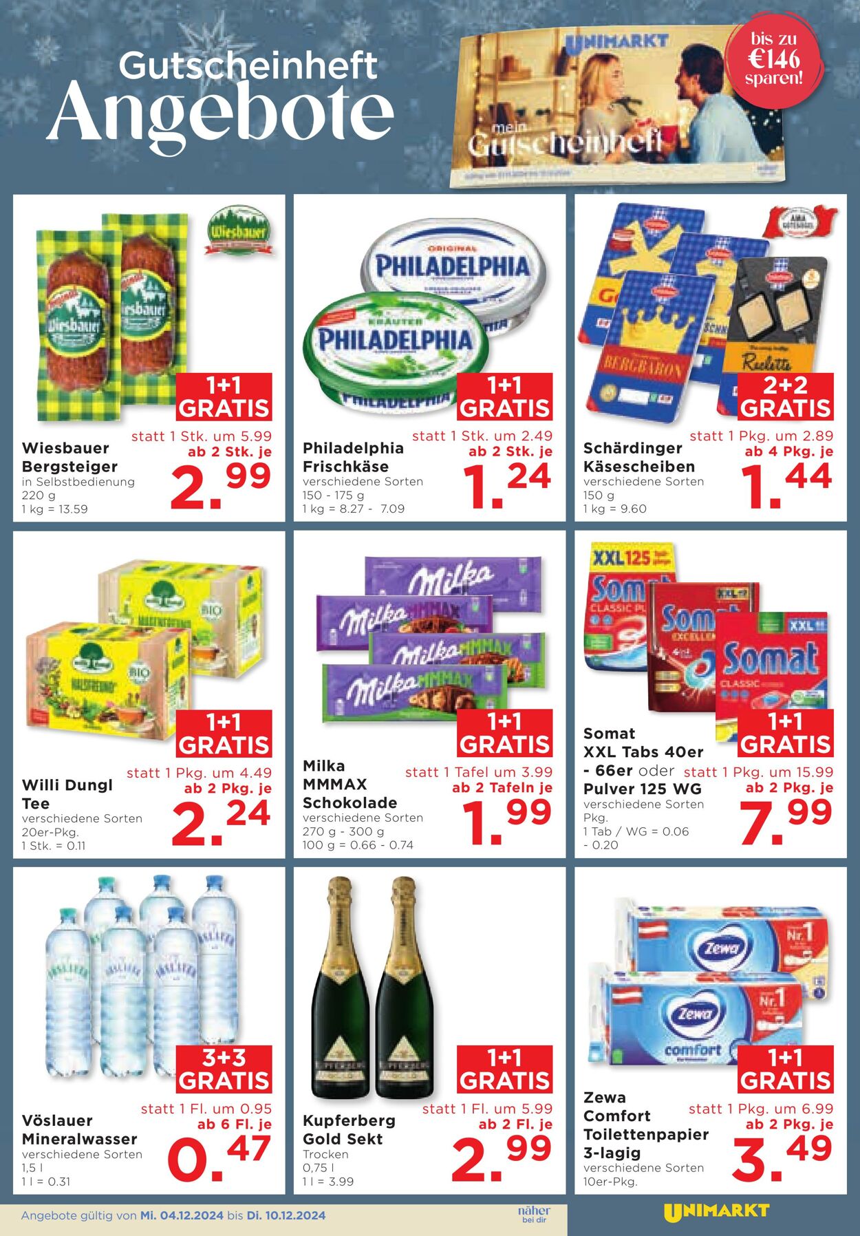 Prospekt Unimarkt 04.12.2024 - 10.12.2024