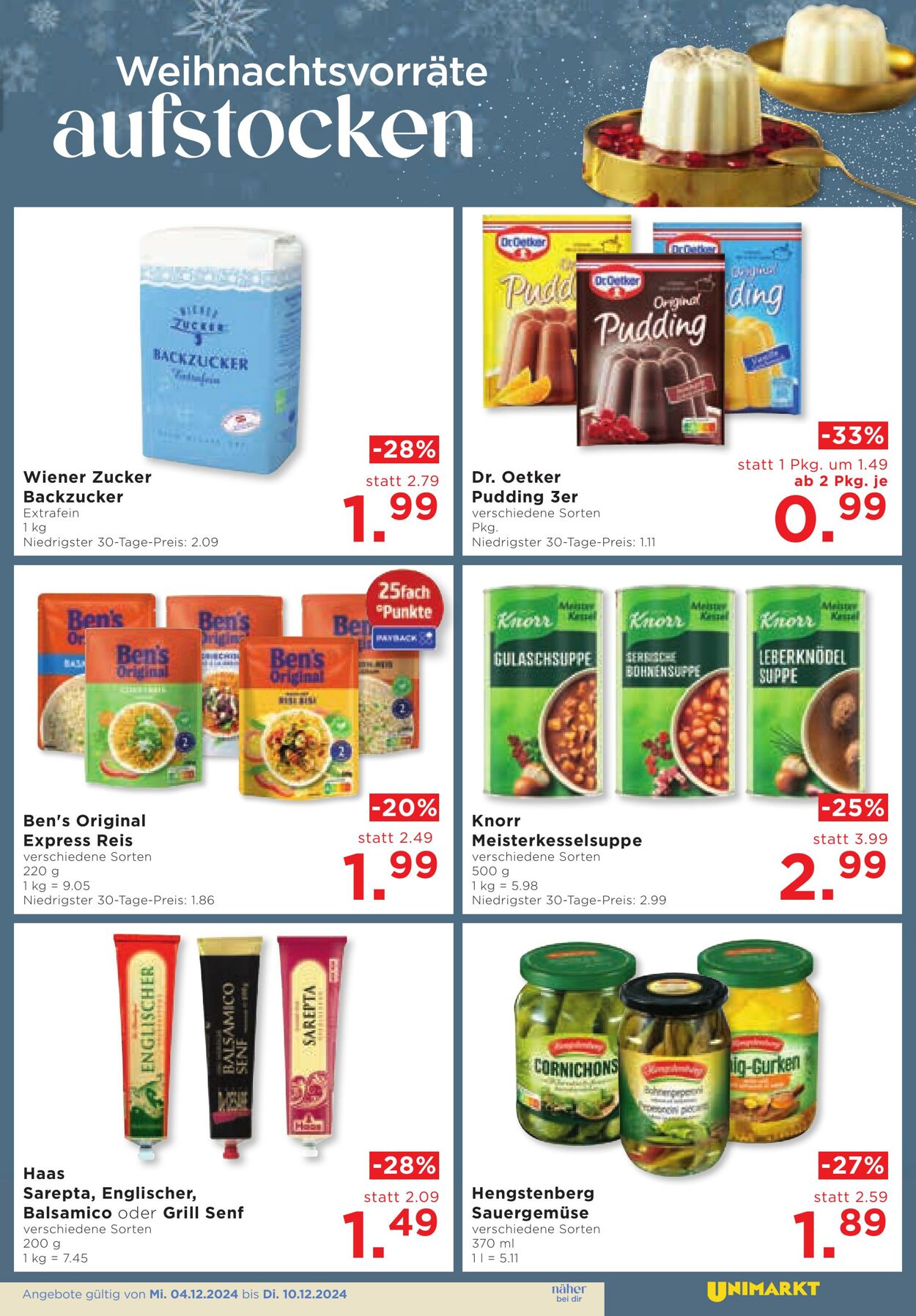 Prospekt Unimarkt 04.12.2024 - 10.12.2024