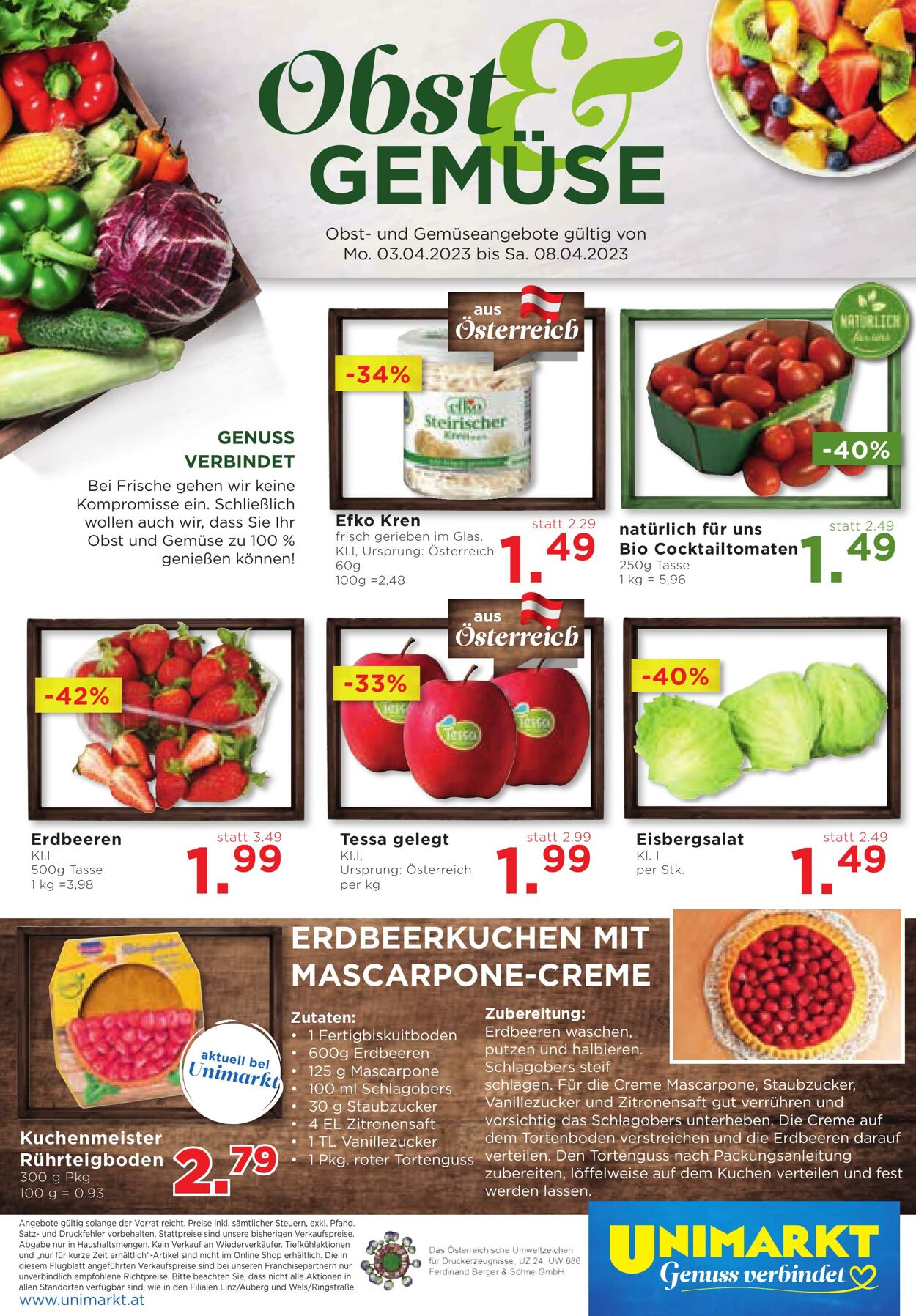 Prospekt Unimarkt 05.04.2023 - 11.04.2023