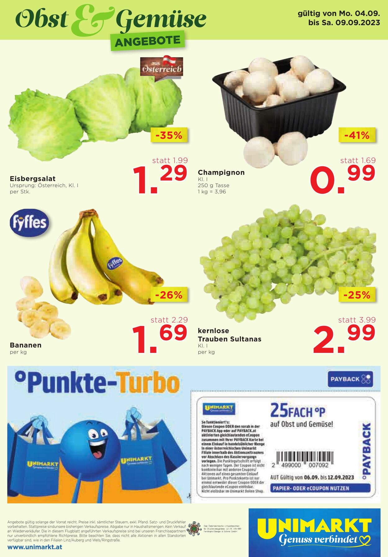 Prospekt Unimarkt 06.09.2023 - 12.09.2023