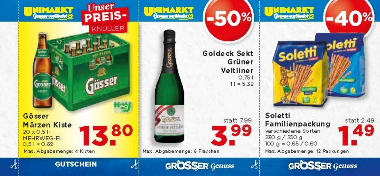 Prospekt Unimarkt 07.09.2022 - 20.09.2022