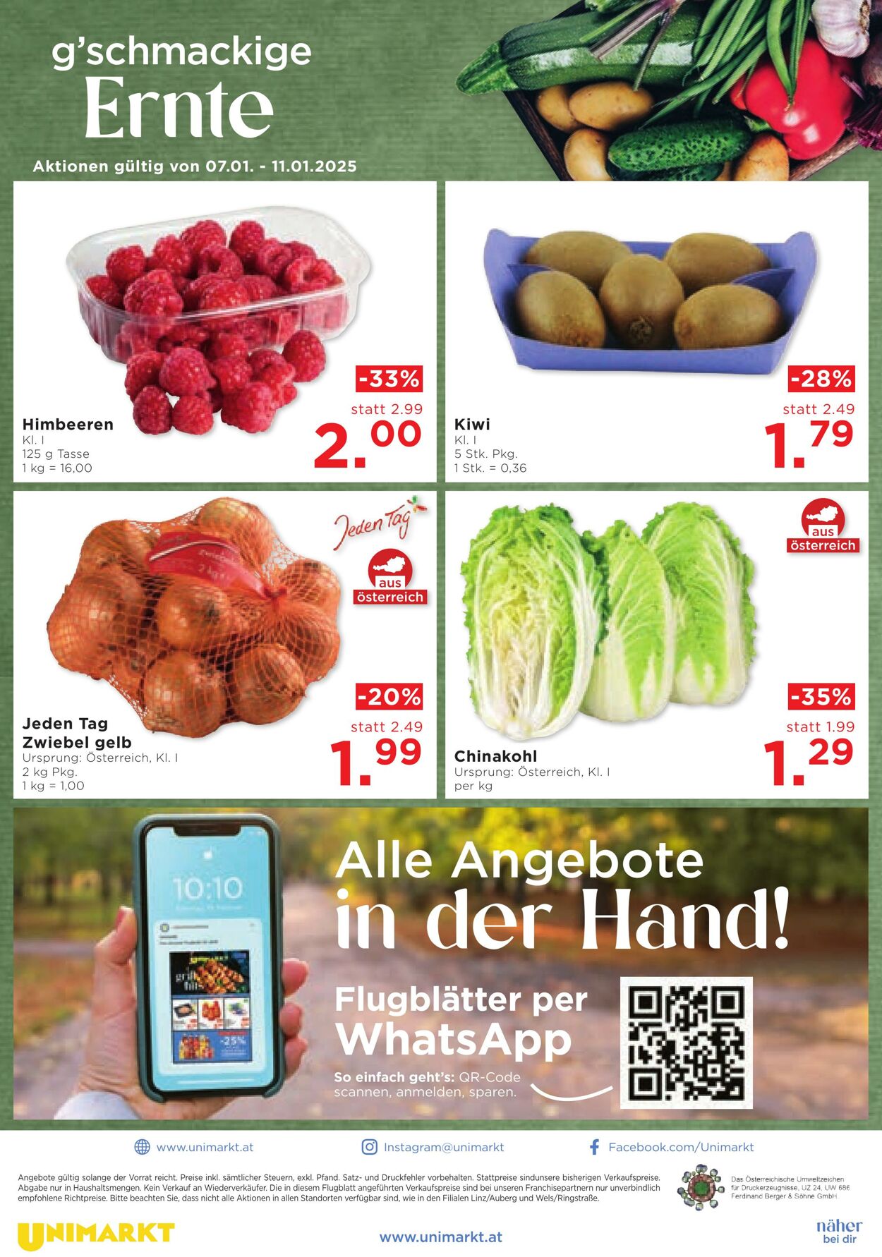 Prospekt Unimarkt 08.01.2025 - 14.01.2025