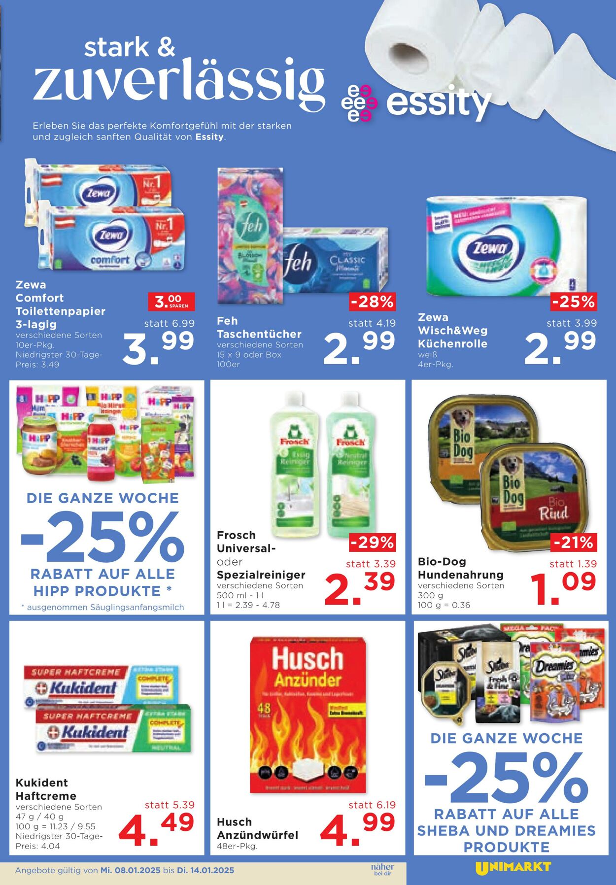 Prospekt Unimarkt 08.01.2025 - 14.01.2025