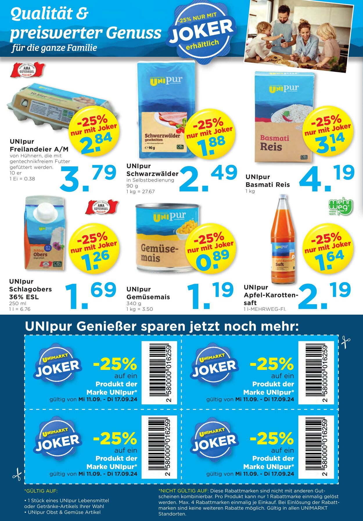 Prospekt Unimarkt 11.09.2024 - 17.09.2024