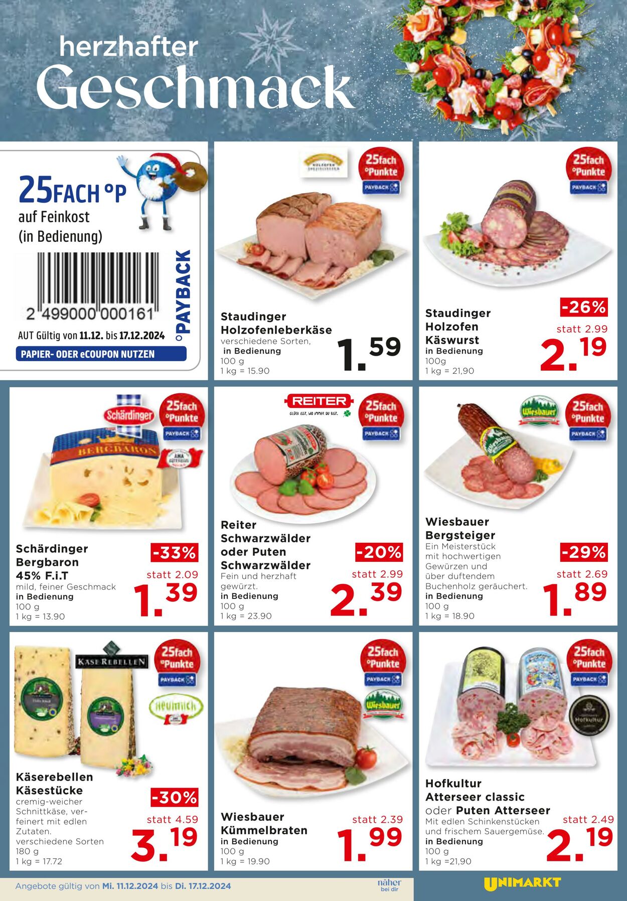 Prospekt Unimarkt 11.12.2024 - 17.12.2024