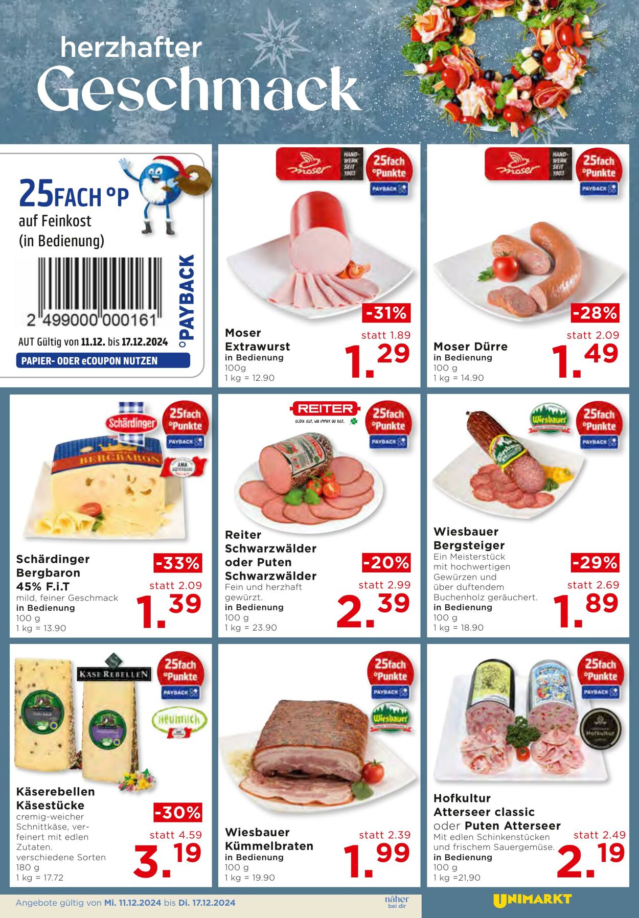 Prospekt Unimarkt 11.12.2024 - 17.12.2024