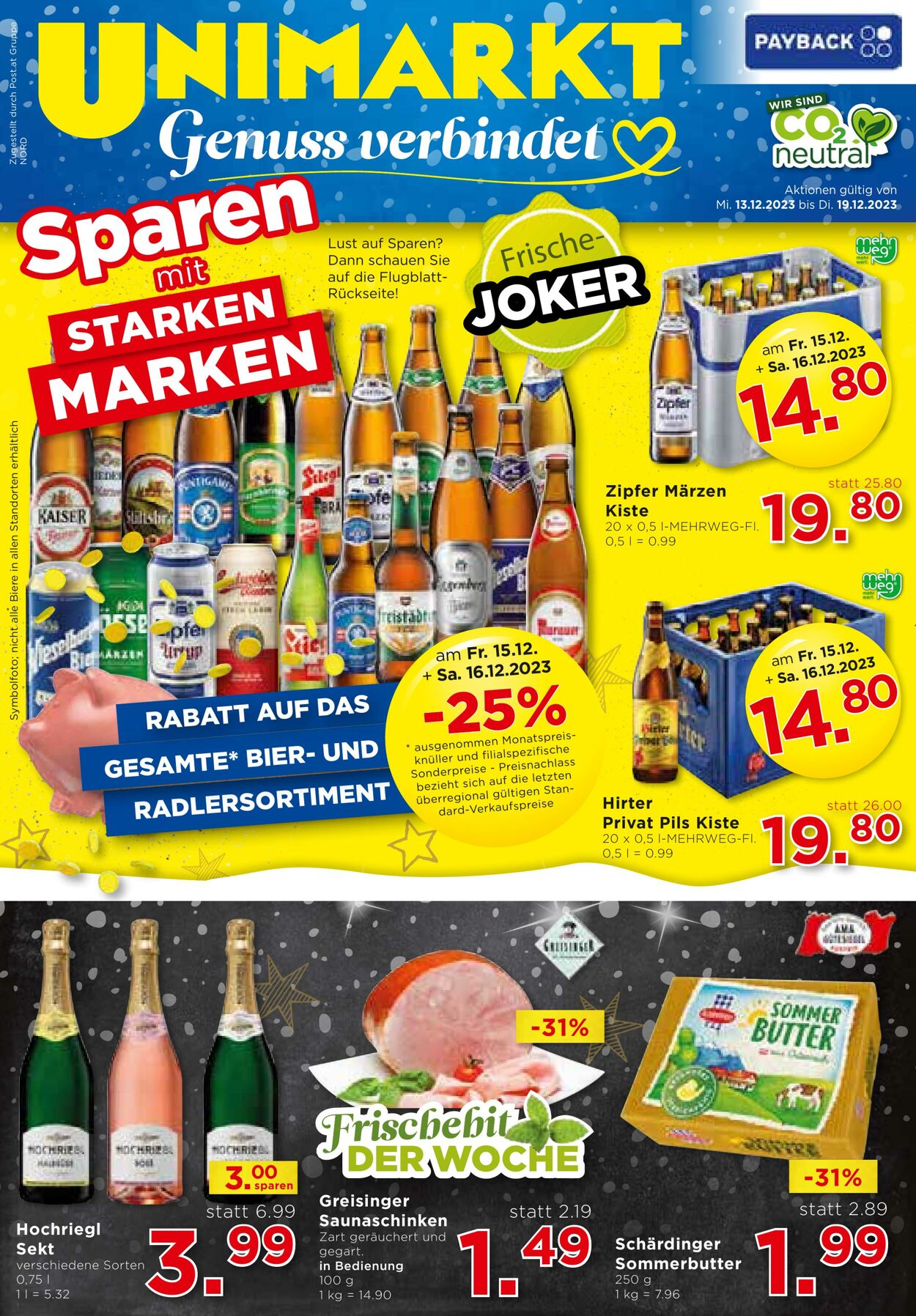 Prospekt Unimarkt 13.12.2023 - 19.12.2023