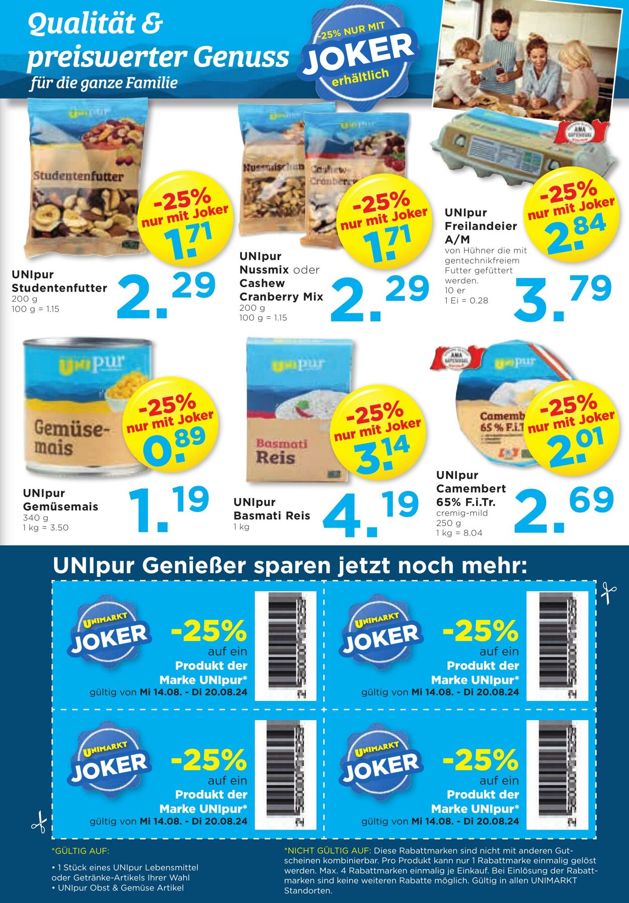 Prospekt Unimarkt 14.08.2024 - 20.08.2024