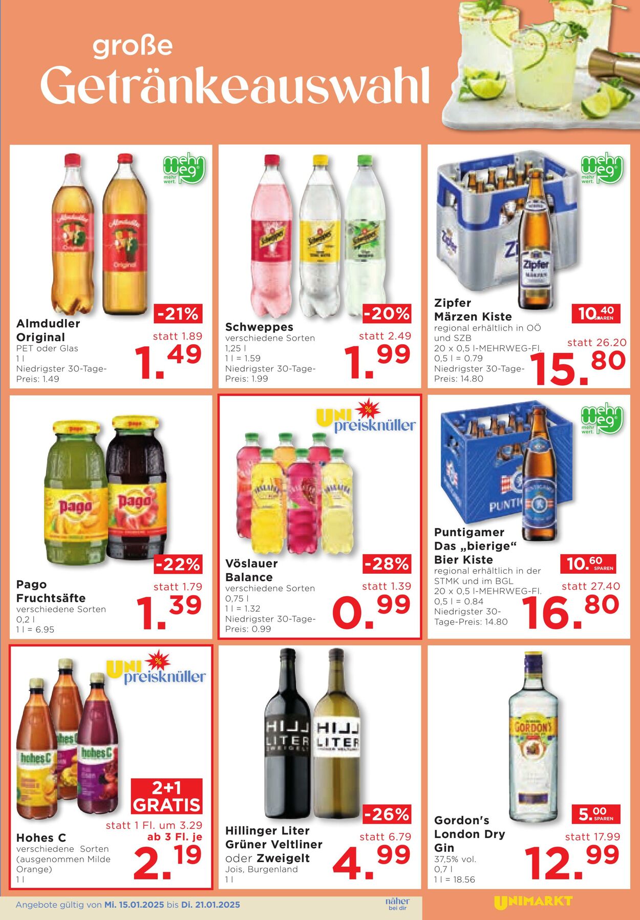 Prospekt Unimarkt 15.01.2025 - 21.01.2025