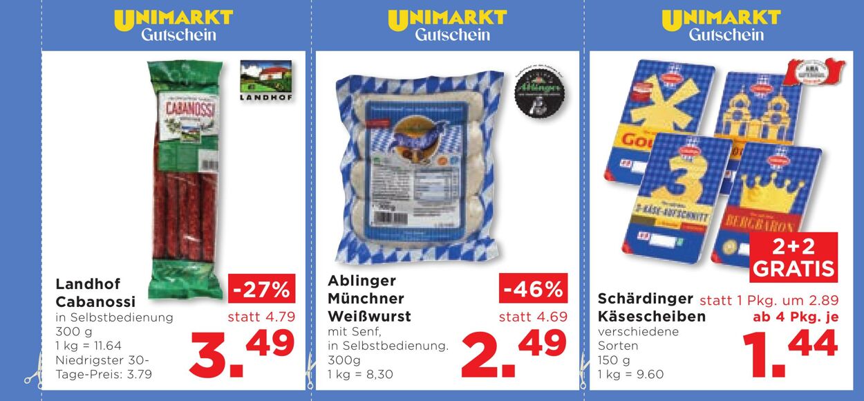 Prospekt Unimarkt 16.10.2024 - 29.10.2024