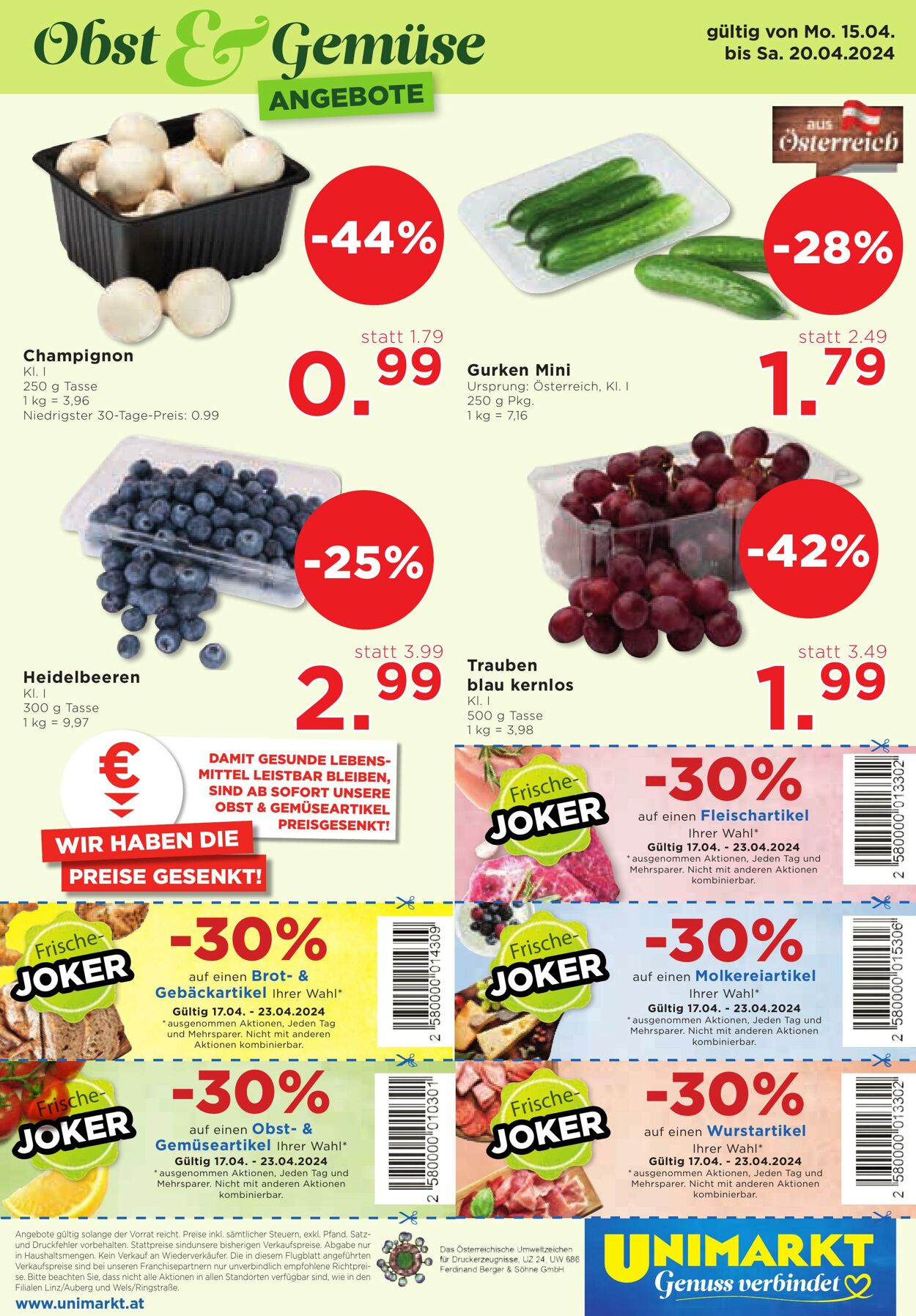 Prospekt Unimarkt 17.04.2024 - 23.04.2024