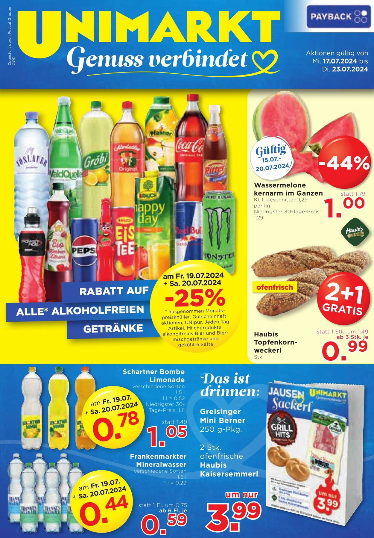 Prospekt Unimarkt 17.07.2024 - 23.07.2024