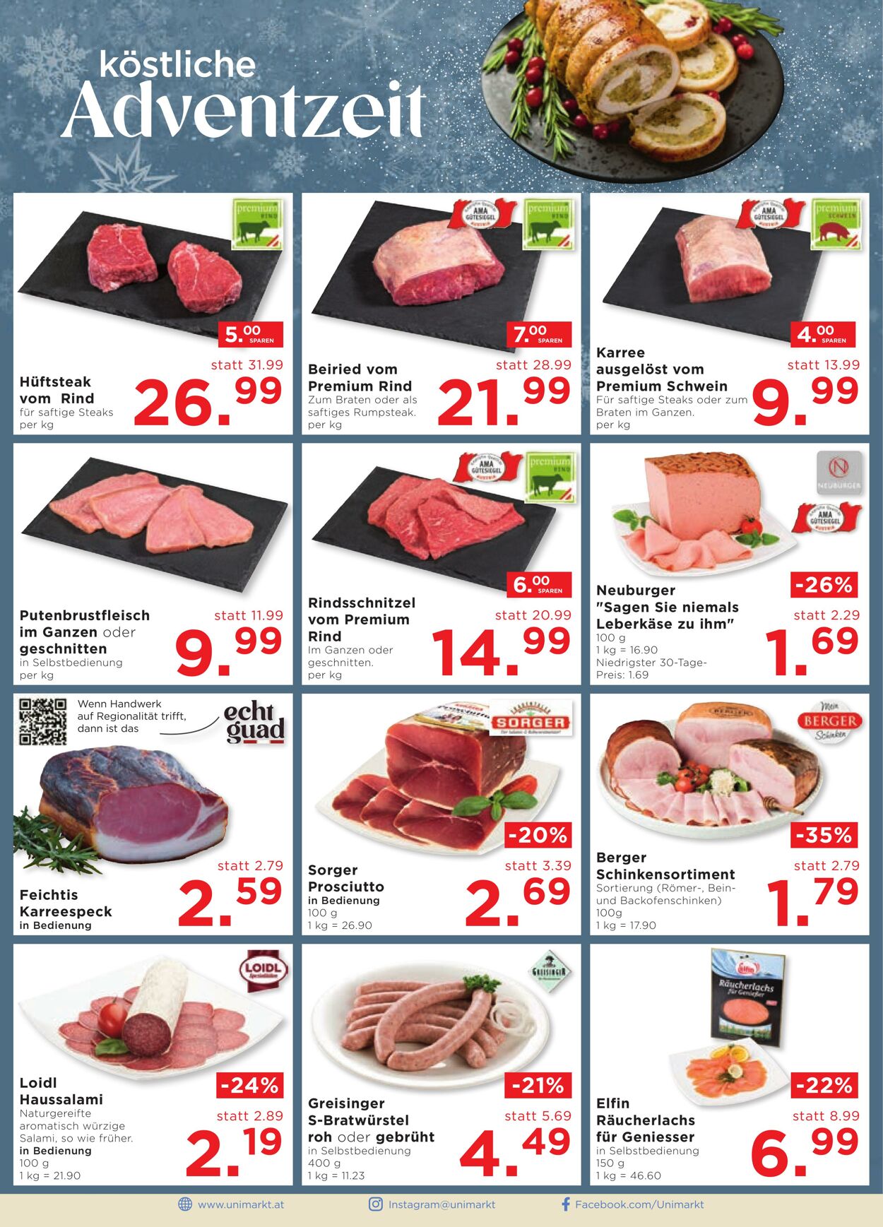 Prospekt Unimarkt 18.12.2024 - 31.12.2024