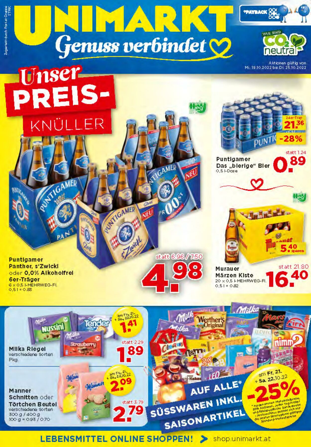 Prospekt Unimarkt 19.10.2022 - 25.10.2022