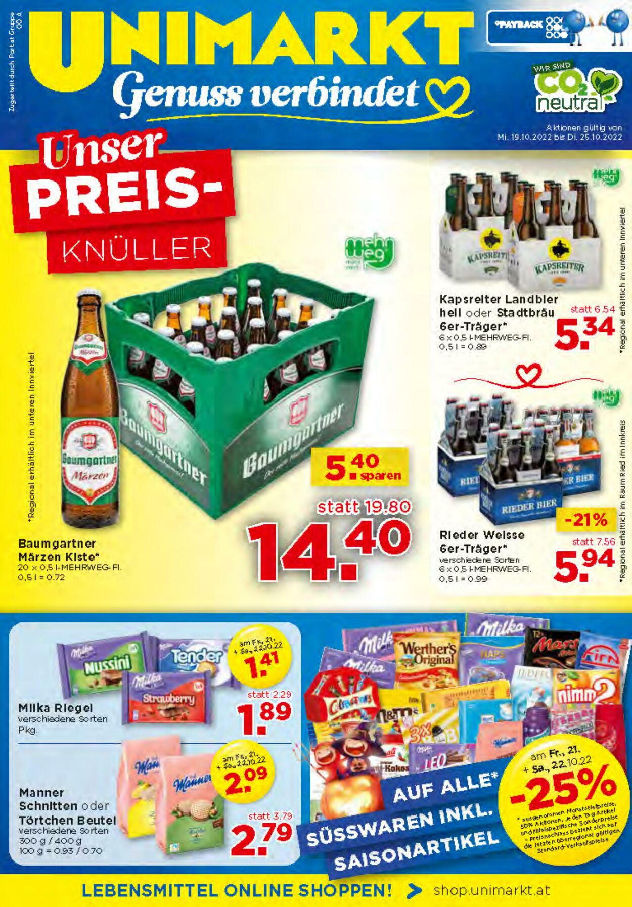 Prospekt Unimarkt 19.10.2022 - 25.10.2022