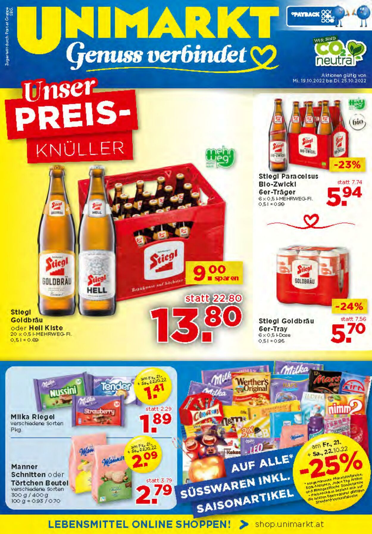 Prospekt Unimarkt 19.10.2022 - 25.10.2022