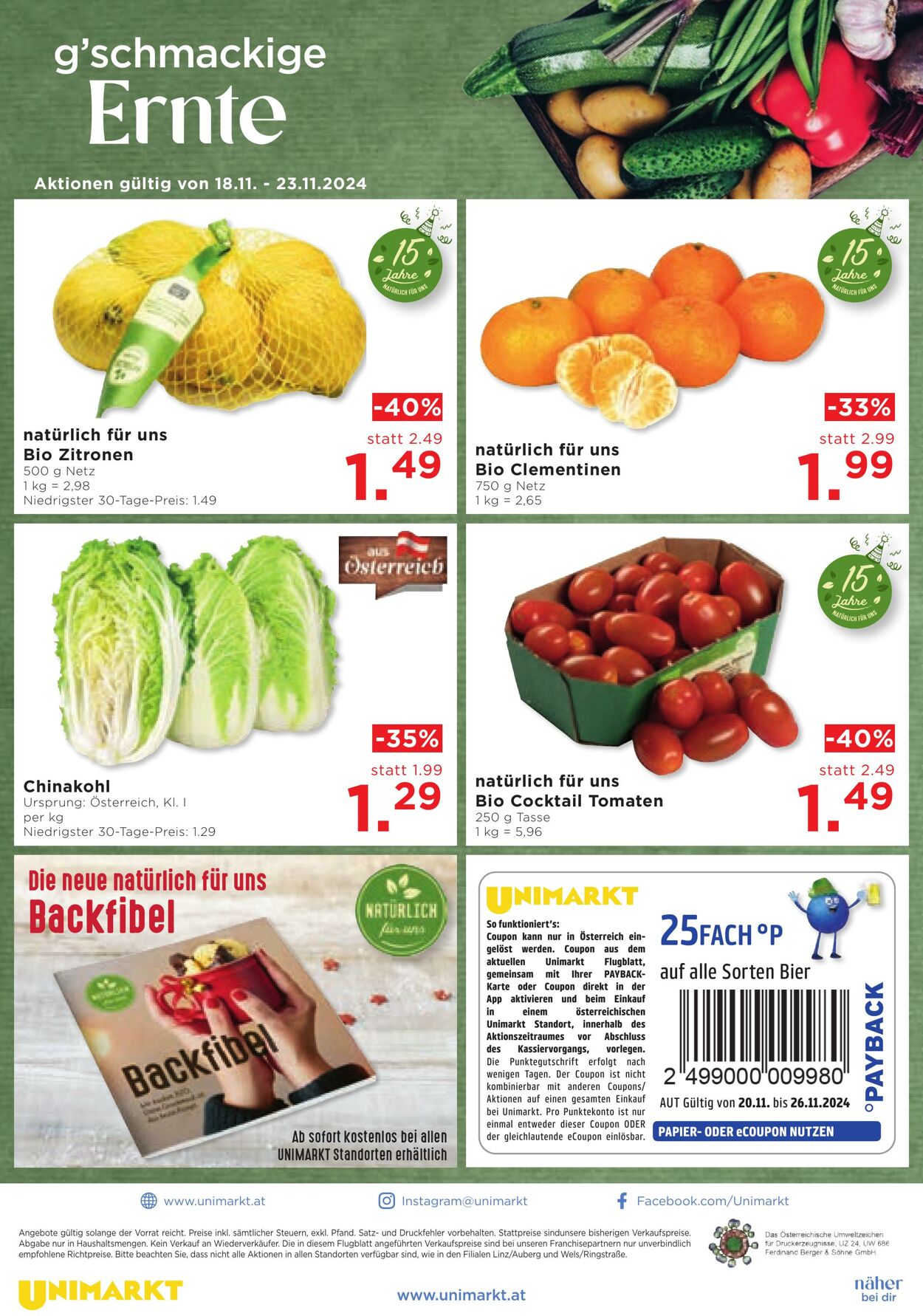 Prospekt Unimarkt 20.11.2024 - 26.11.2024