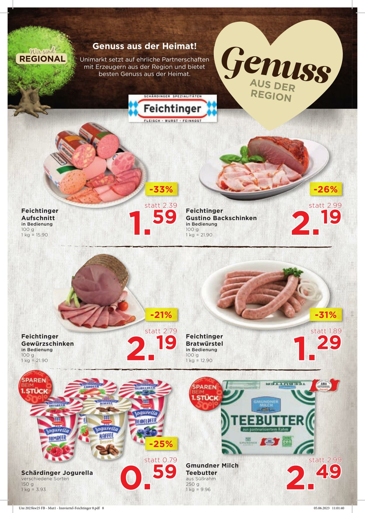 Prospekt Unimarkt 21.06.2023 - 27.06.2023