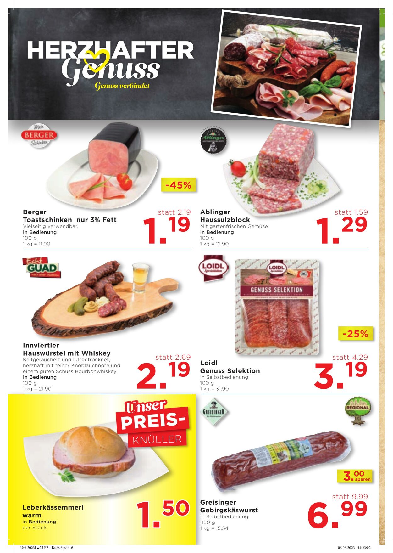 Prospekt Unimarkt 21.06.2023 - 27.06.2023